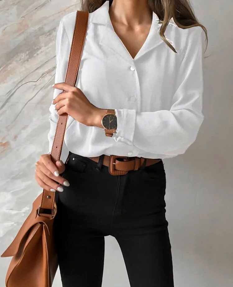 Office Lady Woman Shirts Elegant Blouse Woman Long Sleeve Clothing Female Women Blouses
Office Lady Woman Shirts Elegant Blouse Woman Long Sleeve Clothing Female Women Blouses