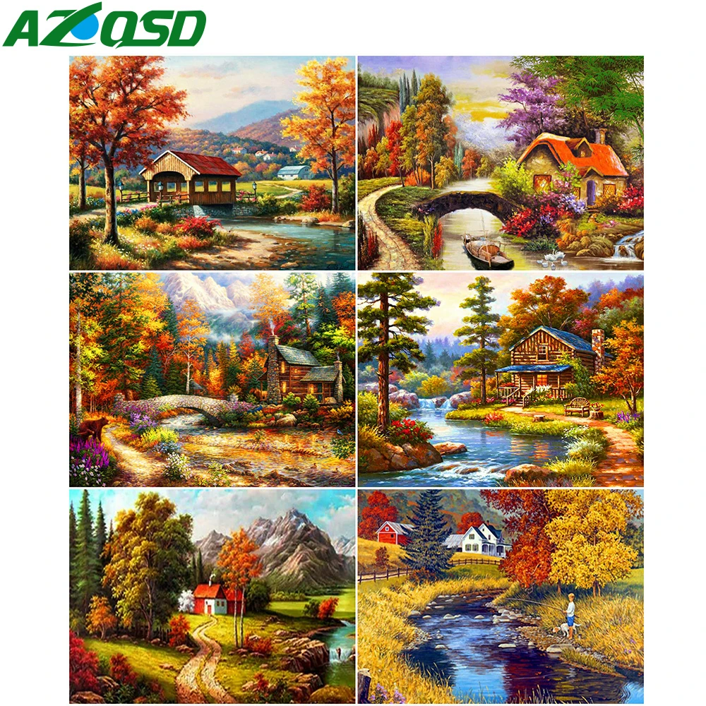 AZQSD Diamond Painting Mountain River Mosaic Picture Of Rhinestones Needlework Gift Diamond Embroidery Sale Landscape Home Decor
AZQSD Diamond Painting Mountain River Mosaic Picture Of Rhinestones Needlework Gift Diamond Embroidery Sale Landscape Home Decor