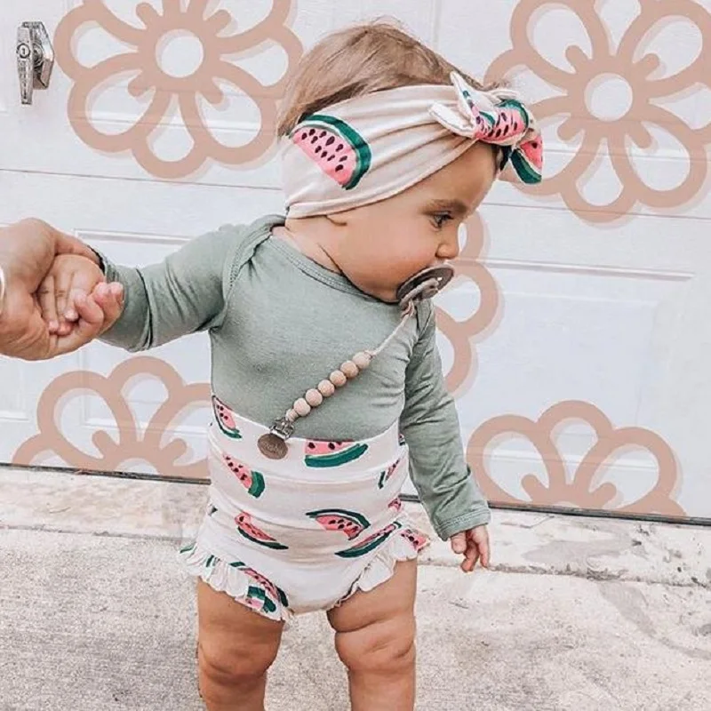 AA 3Pcs Baby Girls Clothes Solid Color Long Sleeve Jumpsuit High Waist Short Pants with Headband Girls Clothing Set
AA 3Pcs Baby Girls Clothes Solid Color Long Sleeve Jumpsuit High Waist Short Pants with Headband Girls Clothing Set