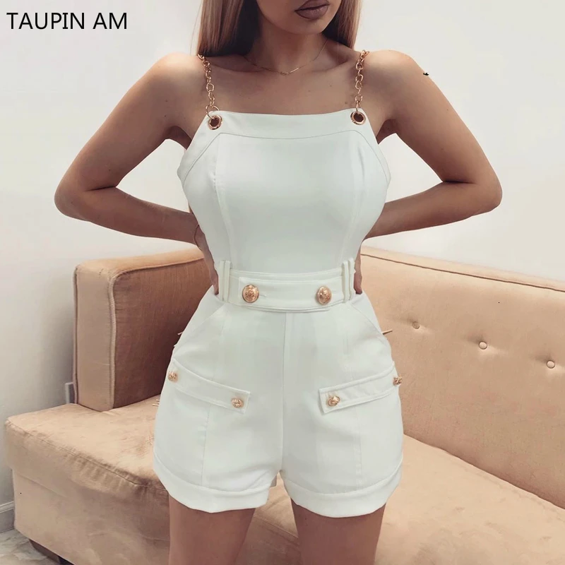 Sexy Fashion White Rompers Womens Jumpsuits Summer Autumn Playsuits Button Bodycon Female Casual 2019 Shorts Overalls
Sexy Fashion White Rompers Womens Jumpsuits Summer Autumn Playsuits Button Bodycon Female Casual 2019 Shorts Overalls