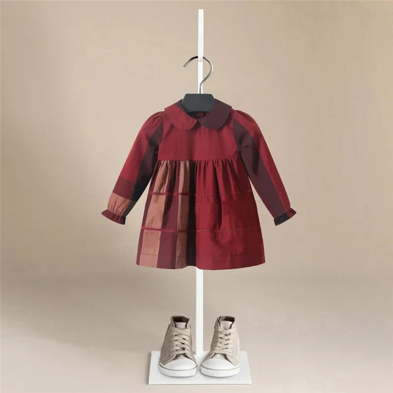 2020 Spring Girl Dress Cotton Long Sleeve Children Dresses Lattice Stripe Kids Dresses for Girls Fashion Girls Clothing Bebe
2020 Spring Girl Dress Cotton Long Sleeve Children Dresses Lattice Stripe Kids Dresses for Girls Fashion Girls Clothing Bebe