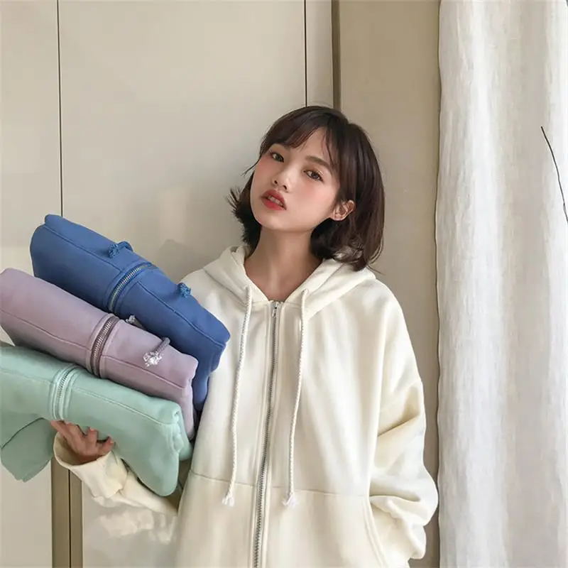 Oversize harajuku Hoodies Women korean style Zip Up Winter Jacket Long Sleeve Pullovers Vintage Pockets Clothes korean style
Oversize harajuku Hoodies Women korean style Zip Up Winter Jacket Long Sleeve Pullovers Vintage Pockets Clothes korean style