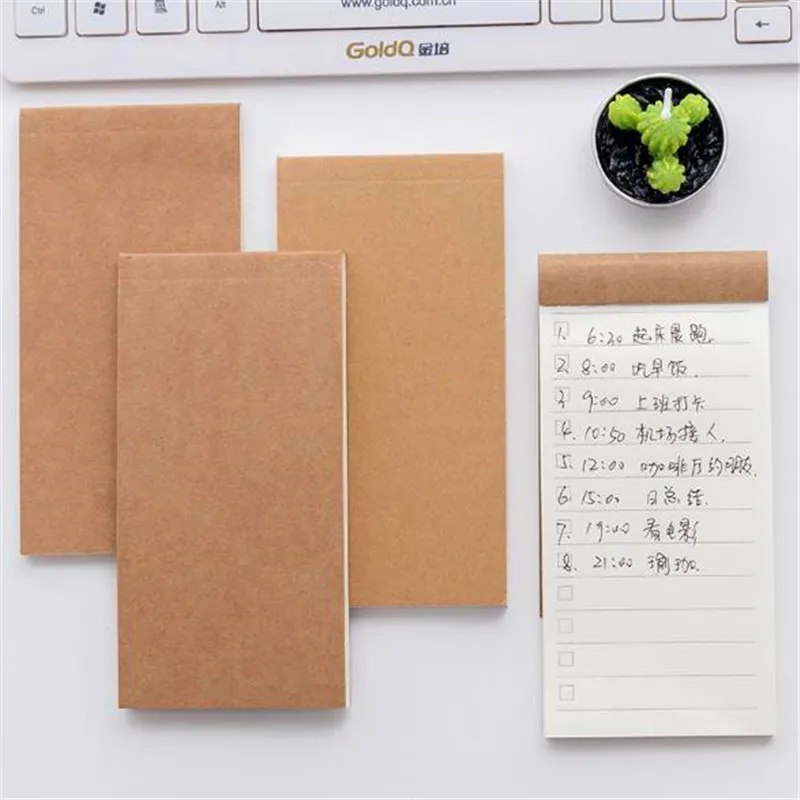 50 Pages Kraft Paper Pocket Memo Pad Notepad Stationery To Do List Tear Checklist Scrapbooking Note Pad School Office Supply
50 Pages Kraft Paper Pocket Memo Pad Notepad Stationery To Do List Tear Checklist Scrapbooking Note Pad School Office Supply