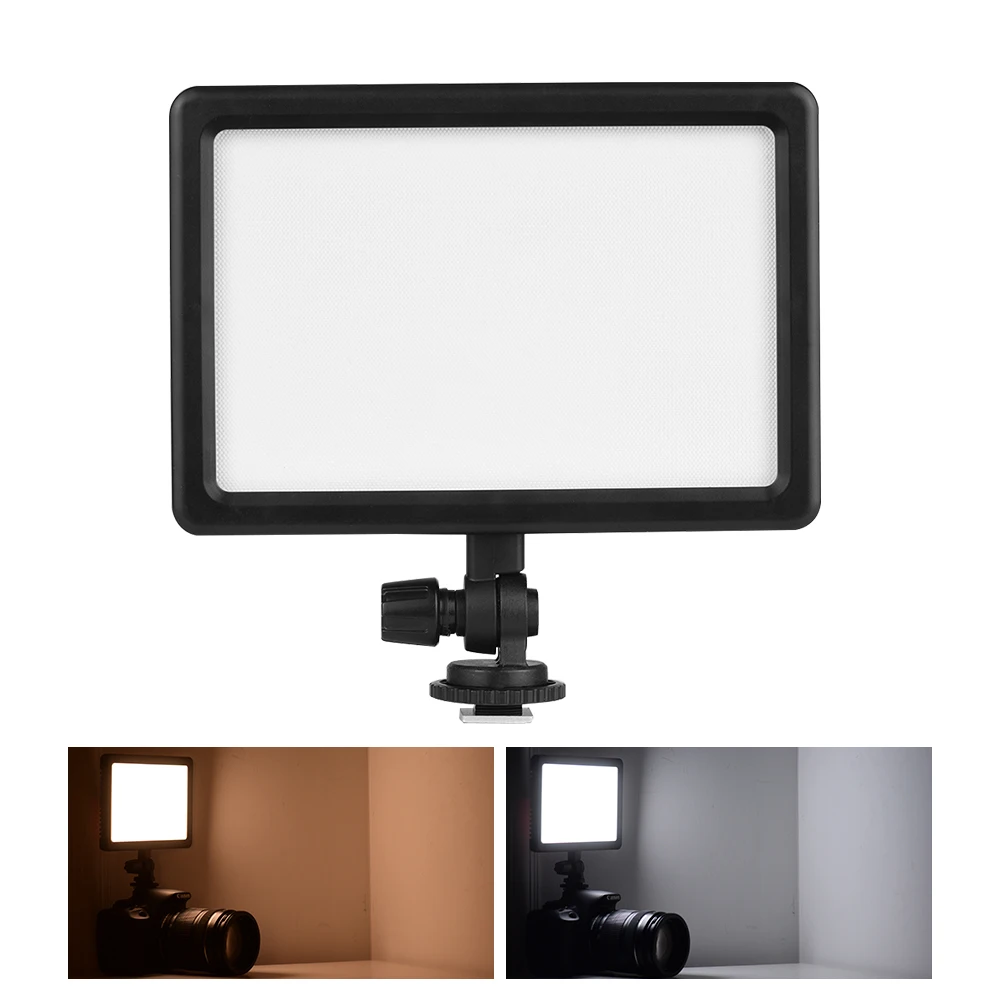 Portable LED Video Light Panel Photography with LED Display Cold Shoe Mount Adapter for Canon Nikon Sony DSLR Camera Camcorder
Portable LED Video Light Panel Photography with LED Display Cold Shoe Mount Adapter for Canon Nikon Sony DSLR Camera Camcorder