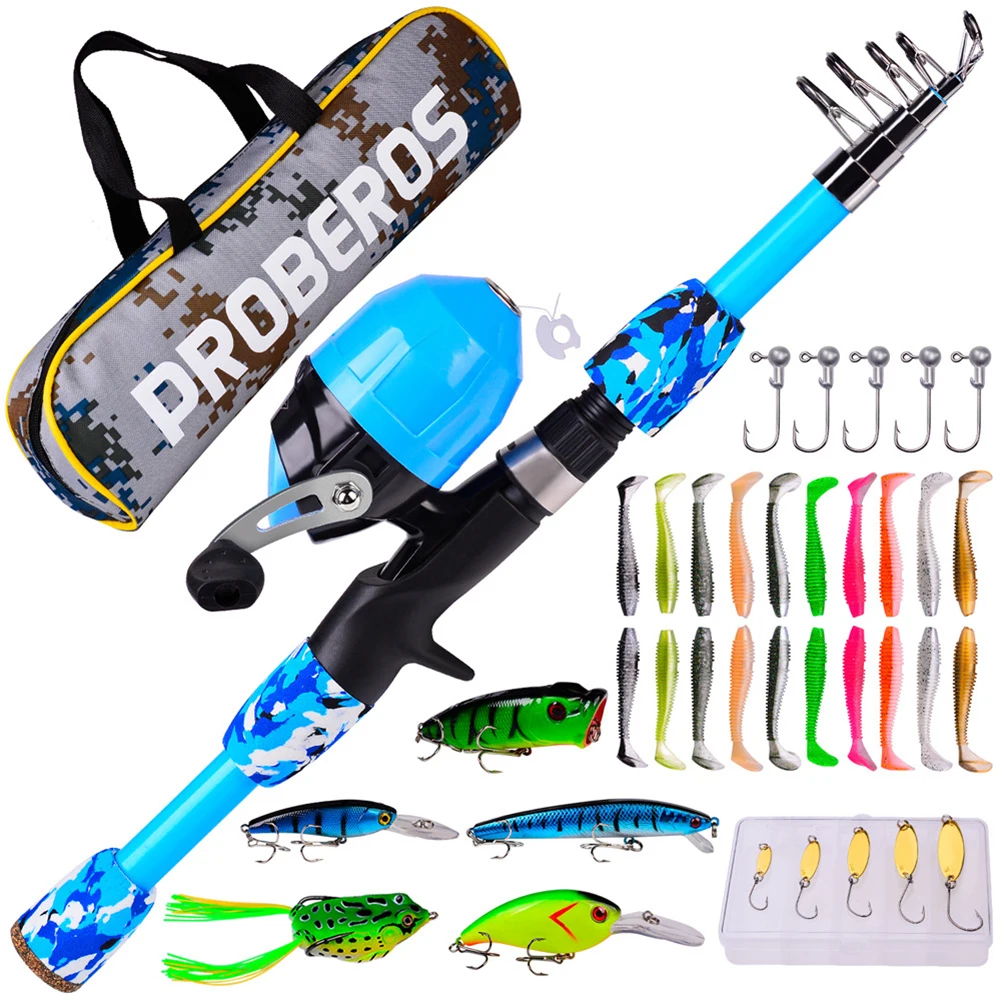 1.2M/1.5M/1.8M Fishing Rods and Reels Travel Telescopic Spinning Fishing Rod Set with Accessories Full Fishing Tackle Kit
1.2M/1.5M/1.8M Fishing Rods and Reels Travel Telescopic Spinning Fishing Rod Set with Accessories Full Fishing Tackle Kit