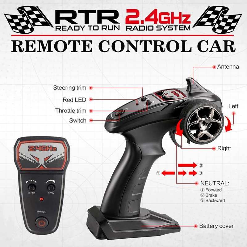 1:16 Radio RC Car 4WD 36KM/H High Speed RC Cars Off Road Buggy Truck Electric Drift Toy Trucks
1:16 Radio RC Car 4WD 36KM/H High Speed RC Cars Off Road Buggy Truck Electric Drift Toy Trucks