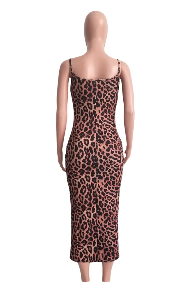 Sleeveless Strap Leopard Print Long Dress Skinny Bodycon Sexy Vintage Vestidos Plus Size Summer Elegant Party Dresses
Sleeveless Strap Leopard Print Long Dress Skinny Bodycon Sexy Vintage Vestidos Plus Size Summer Elegant Party Dresses