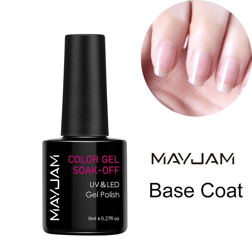 MAYJAM Healthy Base and Top Coat For Nails UV LED Soak Off Long Lasting Gel Varnish Nail Art Design
MAYJAM Healthy Base and Top Coat For Nails UV LED Soak Off Long Lasting Gel Varnish Nail Art Design
