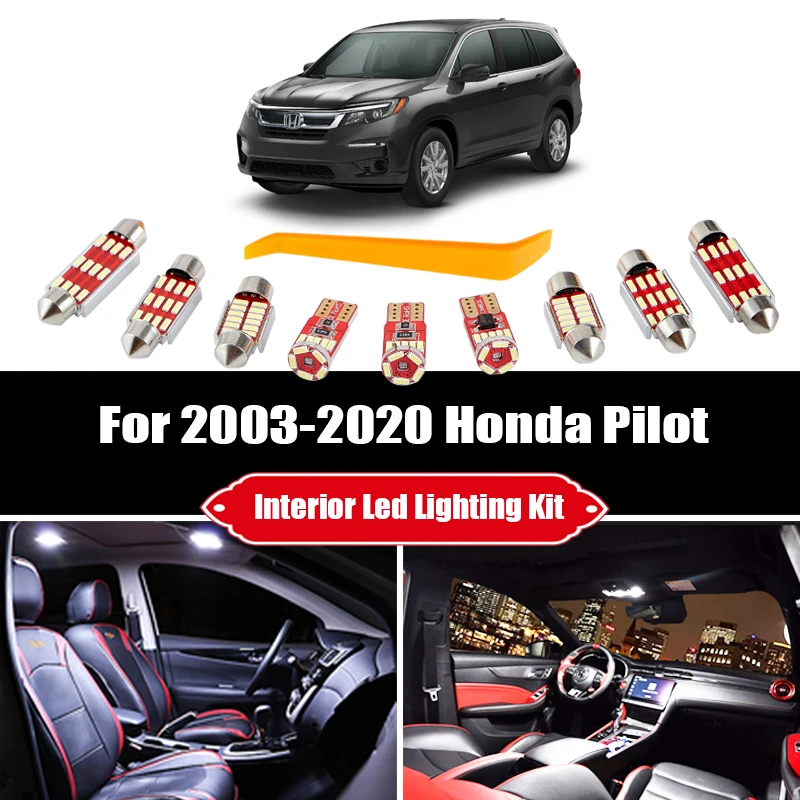 Для Honda Pilot 2003-2020 Canbus автомобиля светодиодная гирлянда для внутреннего купола Чтение карт светильник фонарь освещения номерного знака, набо...
Для Honda Pilot 2003-2020 Canbus автомобиля светодиодная гирлянда для внутреннего купола Чтение карт светильник фонарь освещения номерного знака, набо...