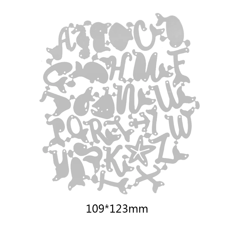 2021 New Ocean Fish Alphabet Metal Cutting Dies Stencil Scrapbooking DIY Album Stamp Card
2021 New Ocean Fish Alphabet Metal Cutting Dies Stencil Scrapbooking DIY Album Stamp Card