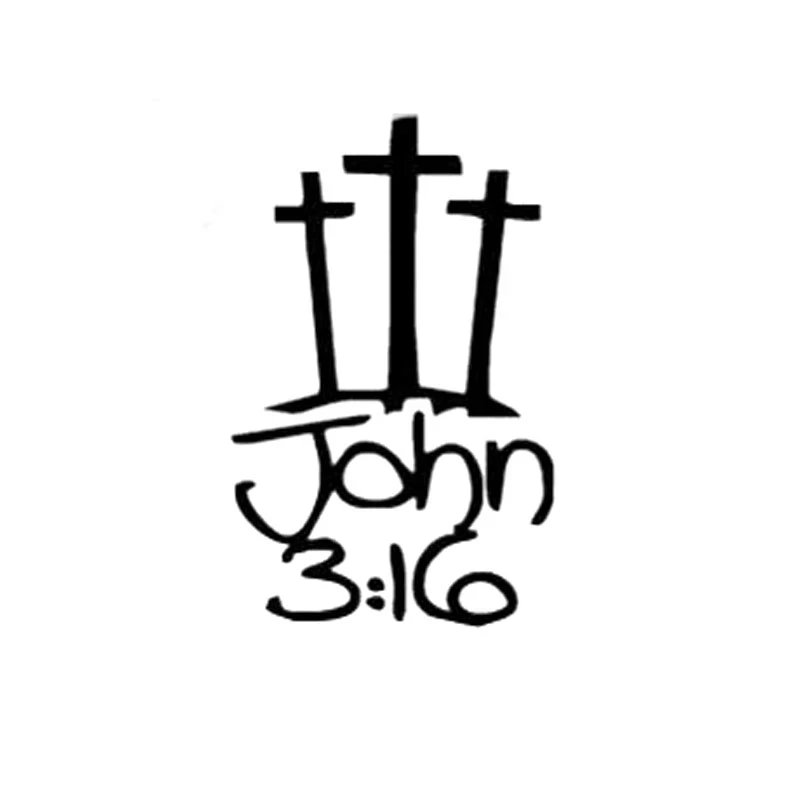 Car Sticker 3 Cross John Gospel Christ Jesus Car Styling and Accessories Black Silver Stripe 7.7 Cm *12.2 Cm
Car Sticker 3 Cross John Gospel Christ Jesus Car Styling and Accessories Black Silver Stripe 7.7 Cm *12.2 Cm