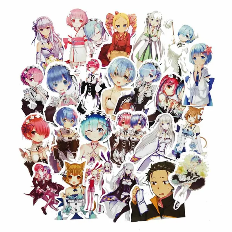 50Pcs/Set Re:Life In A Different World From Zero Anime Sticker For Decal On Guitar Suitcase Laptop Phone Fridge Motorcycle Car
50Pcs/Set Re:Life In A Different World From Zero Anime Sticker For Decal On Guitar Suitcase Laptop Phone Fridge Motorcycle Car