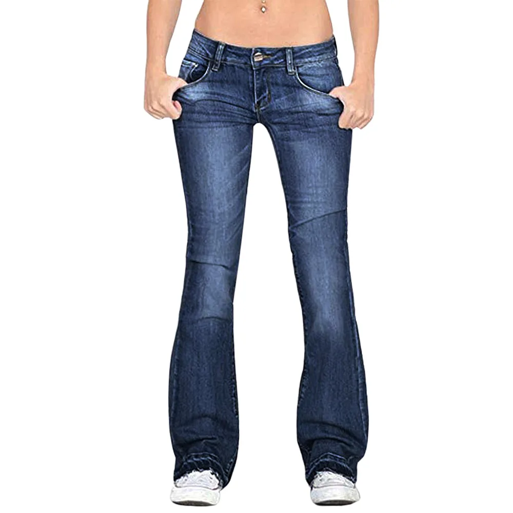 New Women Flare Jeans Slim Denim Trousers Vintage Bell Bottom Jeans High Waist Pants Stretchy Wide Leg Jeans
New Women Flare Jeans Slim Denim Trousers Vintage Bell Bottom Jeans High Waist Pants Stretchy Wide Leg Jeans