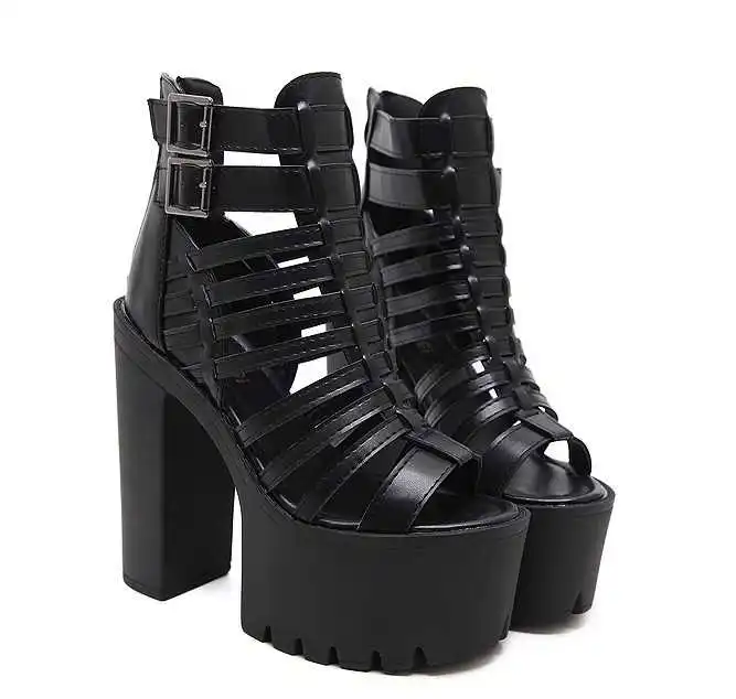 Spring and summer new fashion high heeled women's shoes thick soled waterproof platform thick heel hollow Roman high heeled open
Spring and summer new fashion high heeled women's shoes thick soled waterproof platform thick heel hollow Roman high heeled open