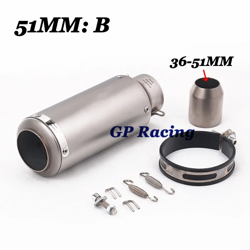 Motorcycle Exhaust Pipe Racing Escape Moto Muffler For Dirt Bike Cafe Racer MT07 MT09 G310GS NVX155 PCX 125 FZ6 Z750 Z900 CBR125
Motorcycle Exhaust Pipe Racing Escape Moto Muffler For Dirt Bike Cafe Racer MT07 MT09 G310GS NVX155 PCX 125 FZ6 Z750 Z900 CBR125