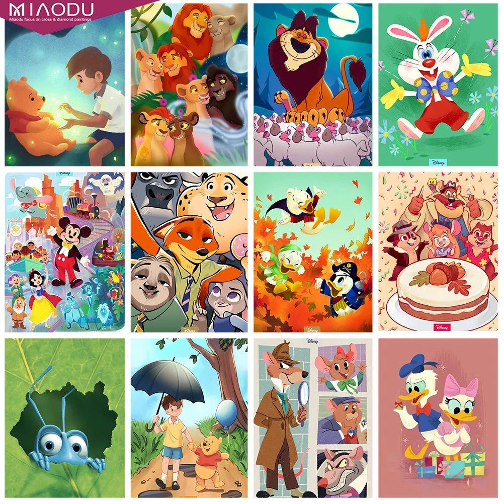 5D Diamond Painting Disney Cartoon Animal Characters Mickey Pooh Nick Cross Stitch Kits Embroidery Home Decor Children's Gifts
5D Diamond Painting Disney Cartoon Animal Characters Mickey Pooh Nick Cross Stitch Kits Embroidery Home Decor Children's Gifts
