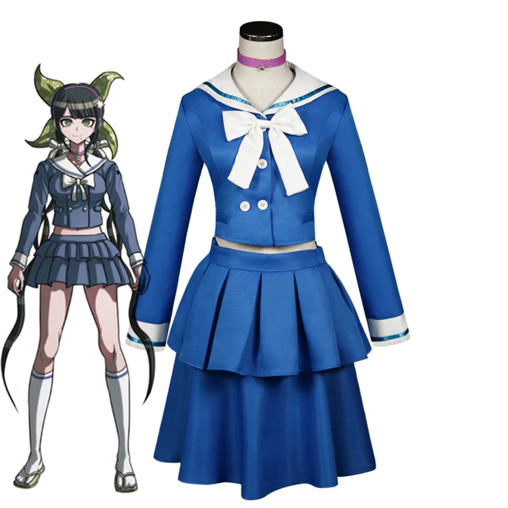 Anime Danganronpa V3 Killing Harmony Tenko Chabashira Cosplay Costume Women Blue School Uniform Outfit Sailor Suit Accessories
Anime Danganronpa V3 Killing Harmony Tenko Chabashira Cosplay Costume Women Blue School Uniform Outfit Sailor Suit Accessories