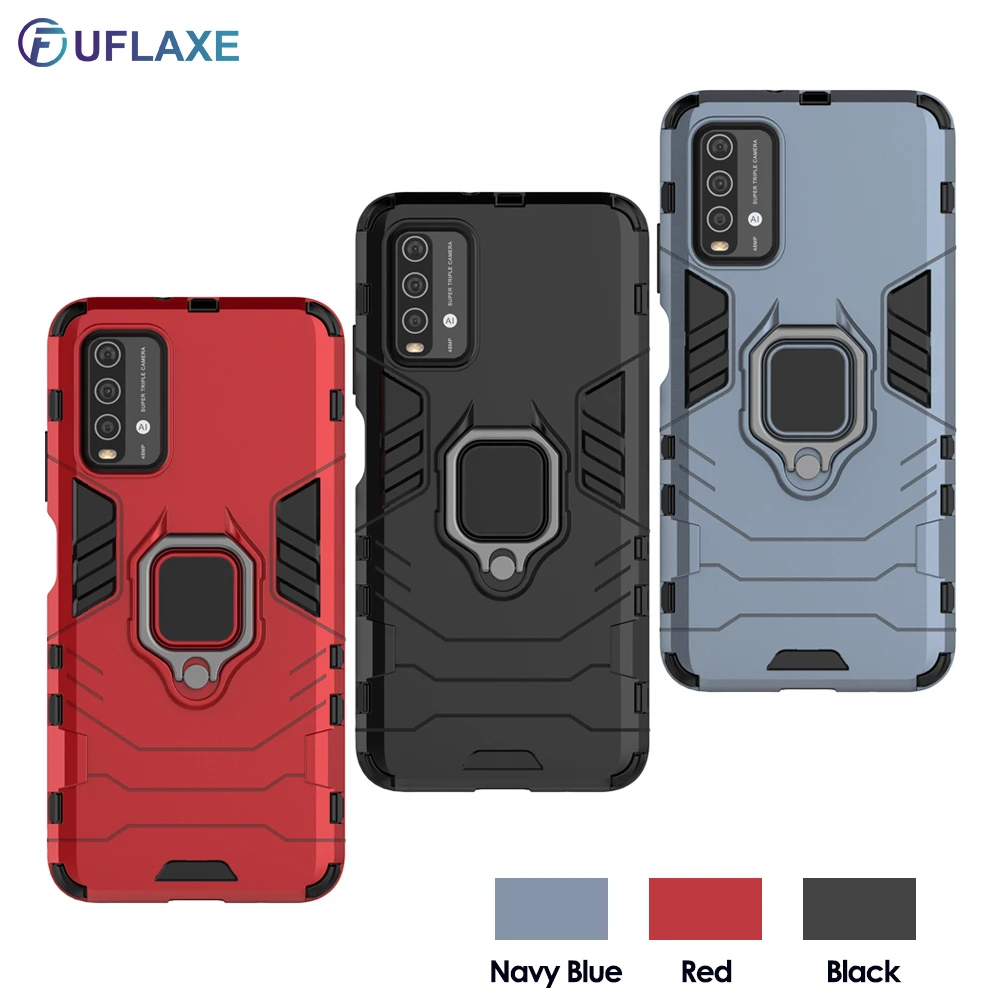 Жесткий противоударный чехол UFlaxe для Xiaomi Redmi 9T, 9, 9A, 9C, Note 9S, 9T, автомобильный держатель с кольцом-держателем, бронированный чехол для Redmi Note 9 Pro...
Жесткий противоударный чехол UFlaxe для Xiaomi Redmi 9T, 9, 9A, 9C, Note 9S, 9T, автомобильный держатель с кольцом-держателем, бронированный чехол для Redmi Note 9 Pro...