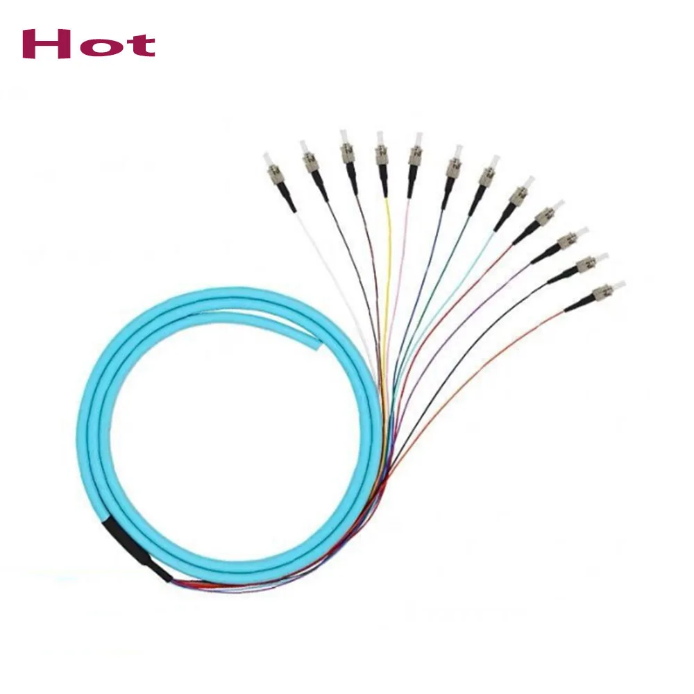 12 цветных волоконно-оптических хвостов 1,5 м, 12 ядер ST/UPC Bunchy Pigtail ST OM3 12 ядер Fanout волоконно-оптический Pigtail Multimode
12 цветных волоконно-оптических хвостов 1,5 м, 12 ядер ST/UPC Bunchy Pigtail ST OM3 12 ядер Fanout волоконно-оптический Pigtail Multimode