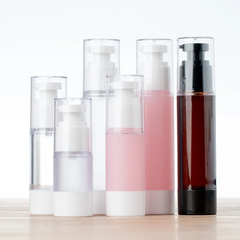Airless Pump Bottle Transparent Spray Emulsion Bottle Lotion Pump Vacuum Spray Bottle Travel Bottling Container Plastic Bottle
Airless Pump Bottle Transparent Spray Emulsion Bottle Lotion Pump Vacuum Spray Bottle Travel Bottling Container Plastic Bottle
