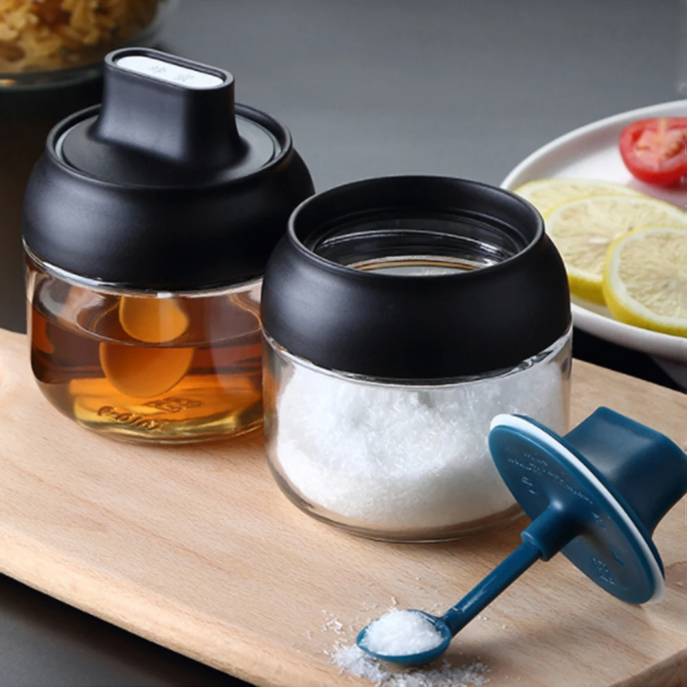 Seasoning Bottles Glass Condiment Storage Containers Condiment Pot Spice jar with Spoon Bottle
Seasoning Bottles Glass Condiment Storage Containers Condiment Pot Spice jar with Spoon Bottle