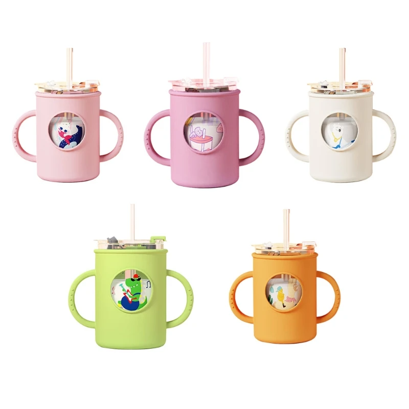 Anti-falling Baby Milk Cup with Straw Silicone Double Handle Sleeve Children Cup 40JC
Anti-falling Baby Milk Cup with Straw Silicone Double Handle Sleeve Children Cup 40JC