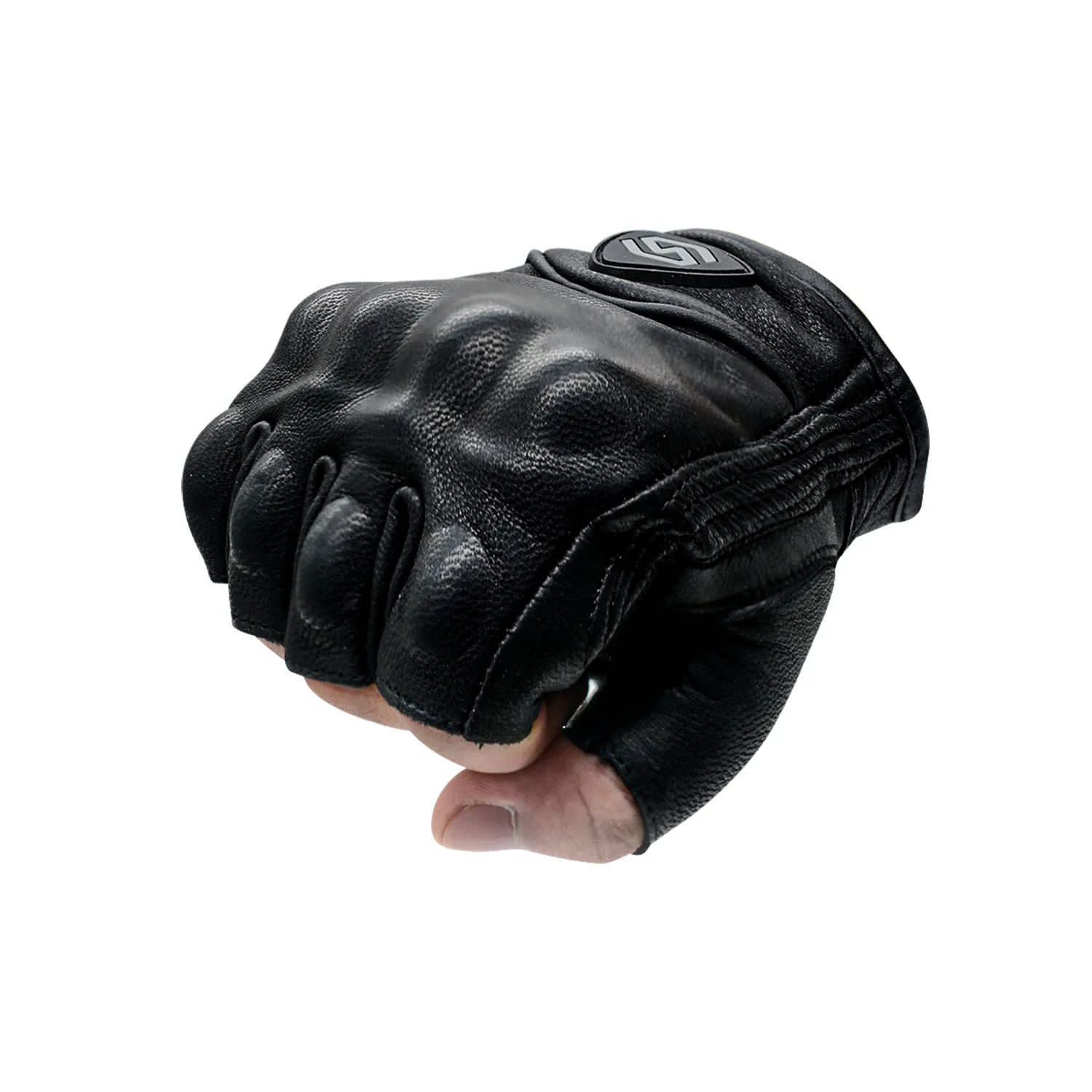 Black Men's Gloves Motorcycle Fingerless Gloves Leather Fashion Cycling Gloves Motorbike Bicycle Riding Fishing
Black Men's Gloves Motorcycle Fingerless Gloves Leather Fashion Cycling Gloves Motorbike Bicycle Riding Fishing