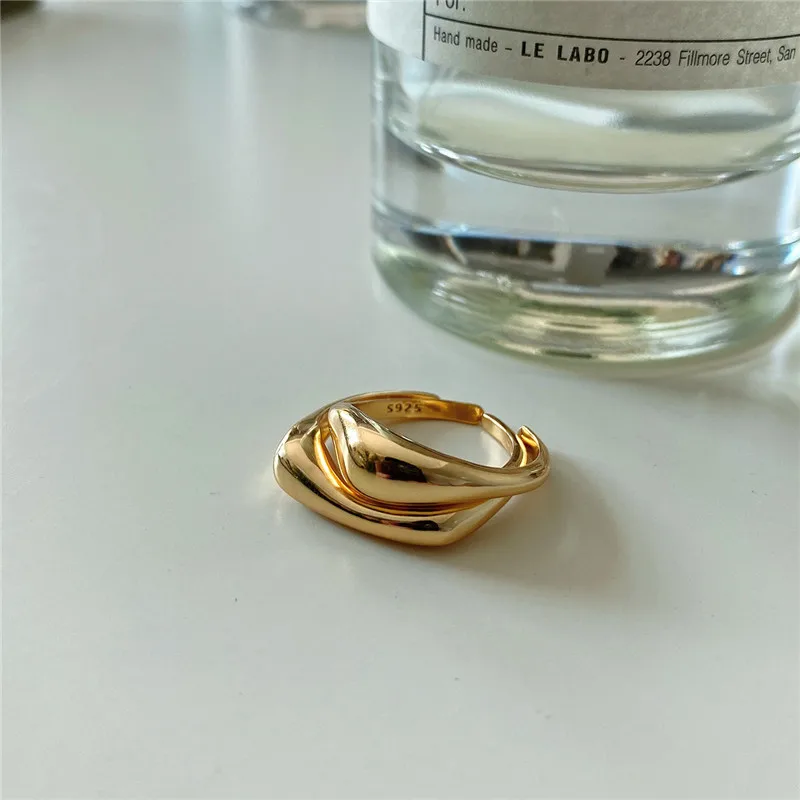 POFUNUO Real 925 Sterling Silver 2 in 1 Combination Geometric Rings For Women Minimalist Female Exquisite 18K Gold Niche Rings
POFUNUO Real 925 Sterling Silver 2 in 1 Combination Geometric Rings For Women Minimalist Female Exquisite 18K Gold Niche Rings