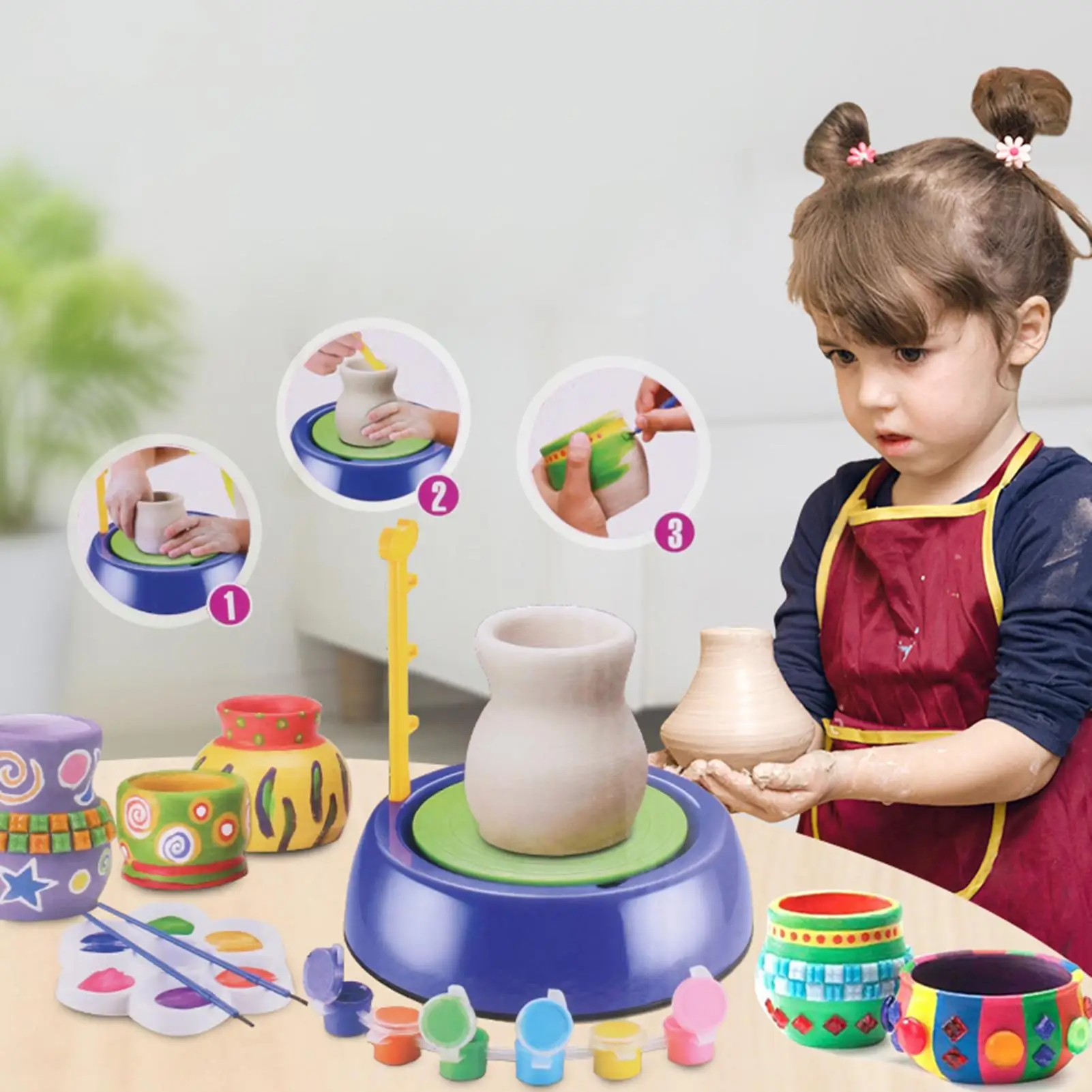 Creative Craft Toys DIY HandMake Non-toxic Multicolor Ceramic Pottery Machine Toys for Kids
Creative Craft Toys DIY HandMake Non-toxic Multicolor Ceramic Pottery Machine Toys for Kids