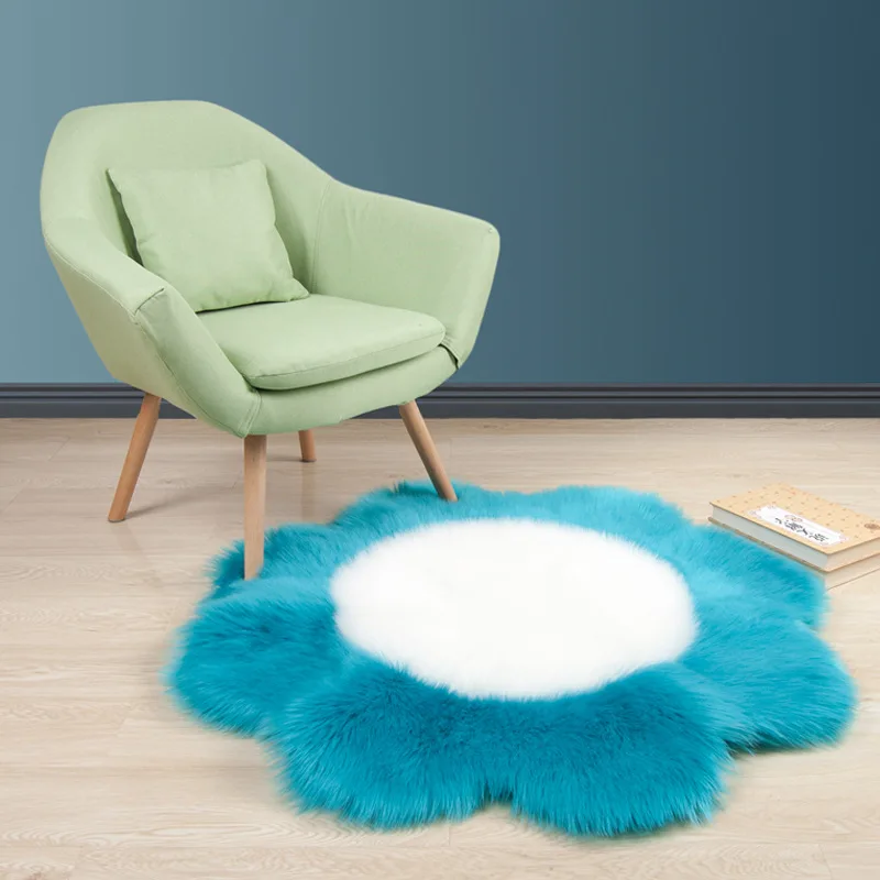 RAYUAN Floral Carpet Flower Artificial Wool Sheepskin Hairy Carpets Faux Floor Mat Fur Plain Fluffy Soft Area Rug Tapetes
RAYUAN Floral Carpet Flower Artificial Wool Sheepskin Hairy Carpets Faux Floor Mat Fur Plain Fluffy Soft Area Rug Tapetes