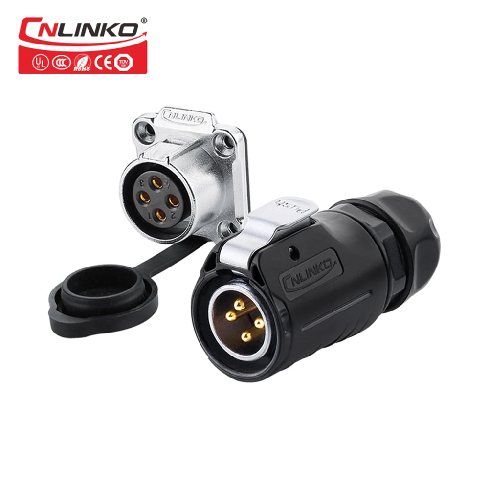 Cnlinko M20 Waterproof Power Cable Connector 4 Pin Electric Wire Aviation Connectors Male&Female Plug Socket High Quality
Cnlinko M20 Waterproof Power Cable Connector 4 Pin Electric Wire Aviation Connectors Male&Female Plug Socket High Quality