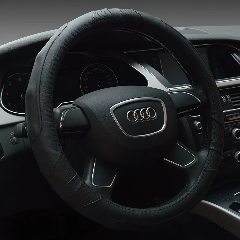 Leather Car Steering Wheel Cover Breathable Comfortable and Durable steering wheel cover
Leather Car Steering Wheel Cover Breathable Comfortable and Durable steering wheel cover