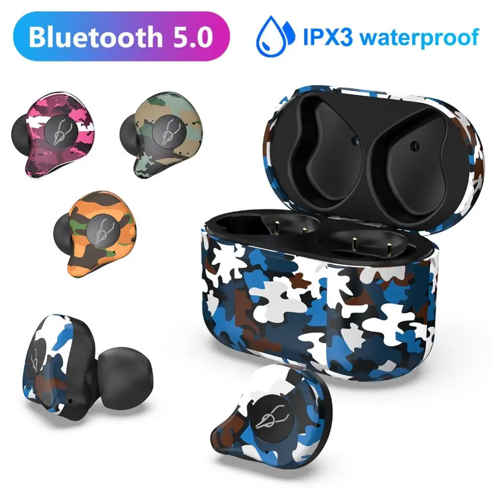 Камуфляж Sabbat E12 Ультра TWS истинный беспроводной BT V5.0 Bluetooth aptX наушники
