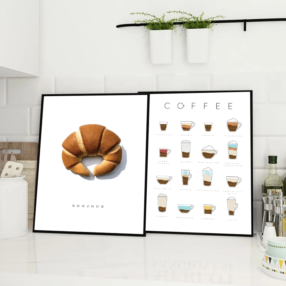 Home Decor Wall Art Modular Poster Pictures Bread Coffee And Simple English Letters Nordic Style Canvas Painting Prints For Gift
Home Decor Wall Art Modular Poster Pictures Bread Coffee And Simple English Letters Nordic Style Canvas Painting Prints For Gift