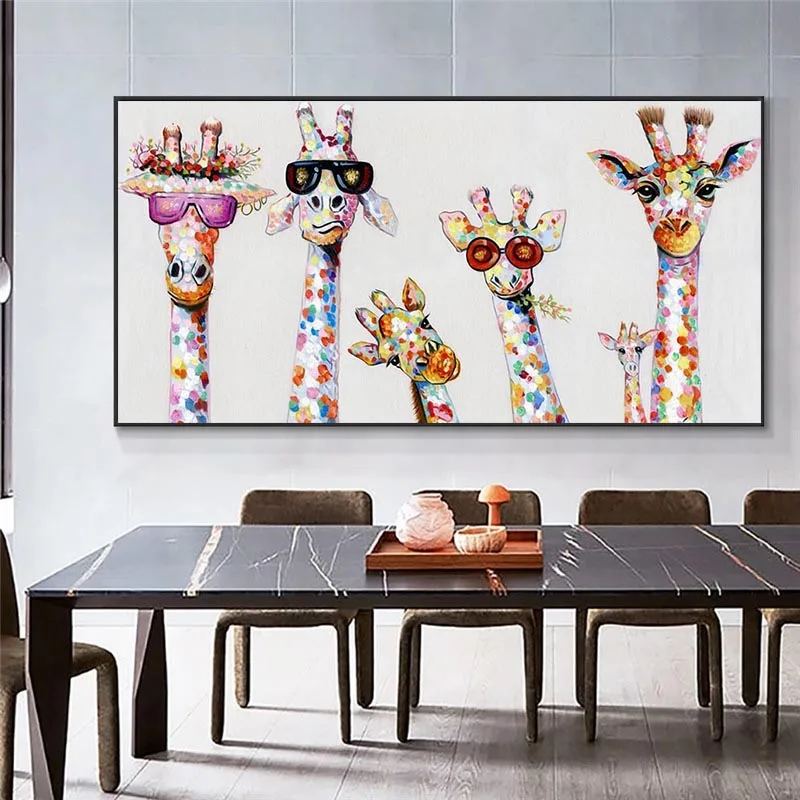 Wall Art Decor Canvas Painting Cute Cartoon Giraffes Poster Print Canvas Art Pictures For Children's Room Nordic Home Decoration
Wall Art Decor Canvas Painting Cute Cartoon Giraffes Poster Print Canvas Art Pictures For Children's Room Nordic Home Decoration