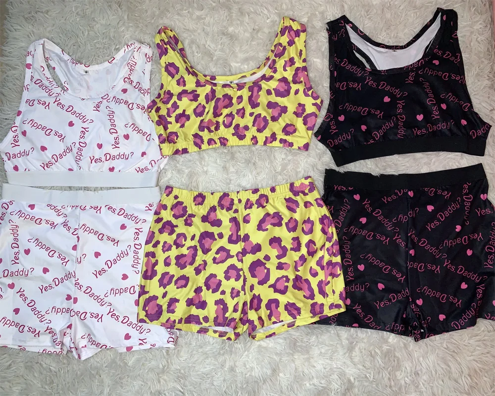 NEW Woman Tracksuit Skinny Soft Letter Yes DADDY Print Short Tank Tops + Ladies Female Sexy Shorts Women Casual 2 PCS Sets
NEW Woman Tracksuit Skinny Soft Letter Yes DADDY Print Short Tank Tops + Ladies Female Sexy Shorts Women Casual 2 PCS Sets