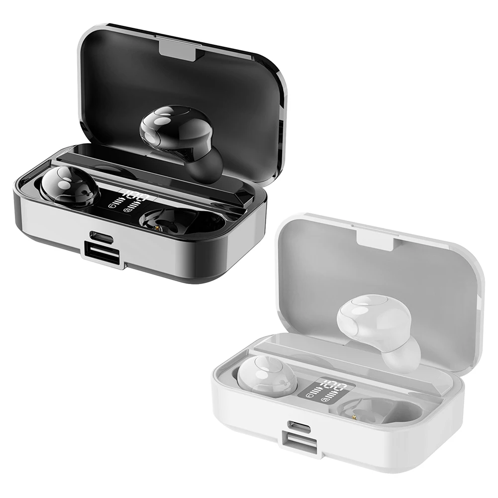 Earphones Stereo Bass Headsets Sport Charging Case Earphone Sport Headphone Bluetooth-Compatible w/Charging Box
Earphones Stereo Bass Headsets Sport Charging Case Earphone Sport Headphone Bluetooth-Compatible w/Charging Box