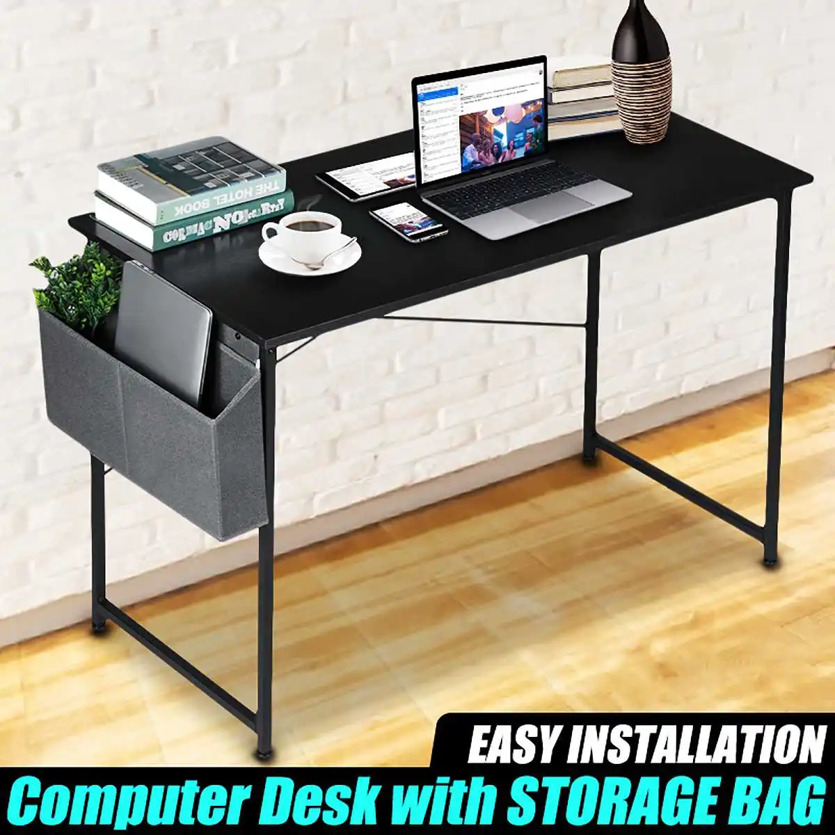 Simplicity Computer Desk With Storage Bag Student Study Writing Desk PC Laptop Table Workstation For Home Dormitory Office
Simplicity Computer Desk With Storage Bag Student Study Writing Desk PC Laptop Table Workstation For Home Dormitory Office