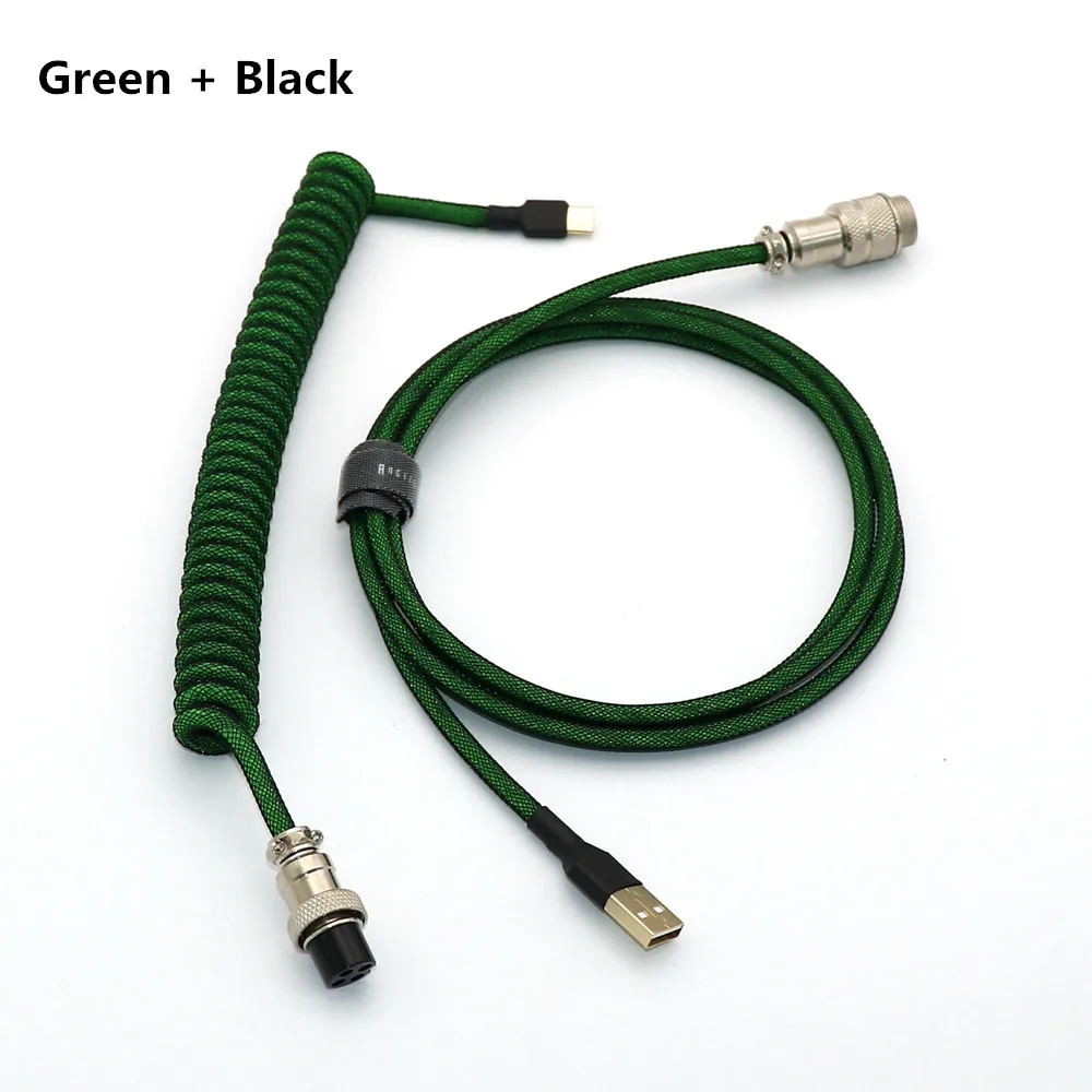 L Shape Double Sleeved Coiled Coiling Type C Mini Micro USB Cable for Mechanical Keyboard Cable With Colorful GX12 GX16 Aviator
L Shape Double Sleeved Coiled Coiling Type C Mini Micro USB Cable for Mechanical Keyboard Cable With Colorful GX12 GX16 Aviator