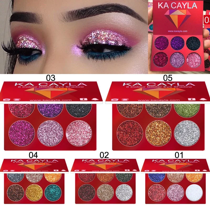 TSMC 6 Colors diamond Glitter Eyeshadow Palette Diamond Glitter Metallic Pigment Waterproof Long-lasting Eye Shadow Kit Makeup
TSMC 6 Colors diamond Glitter Eyeshadow Palette Diamond Glitter Metallic Pigment Waterproof Long-lasting Eye Shadow Kit Makeup