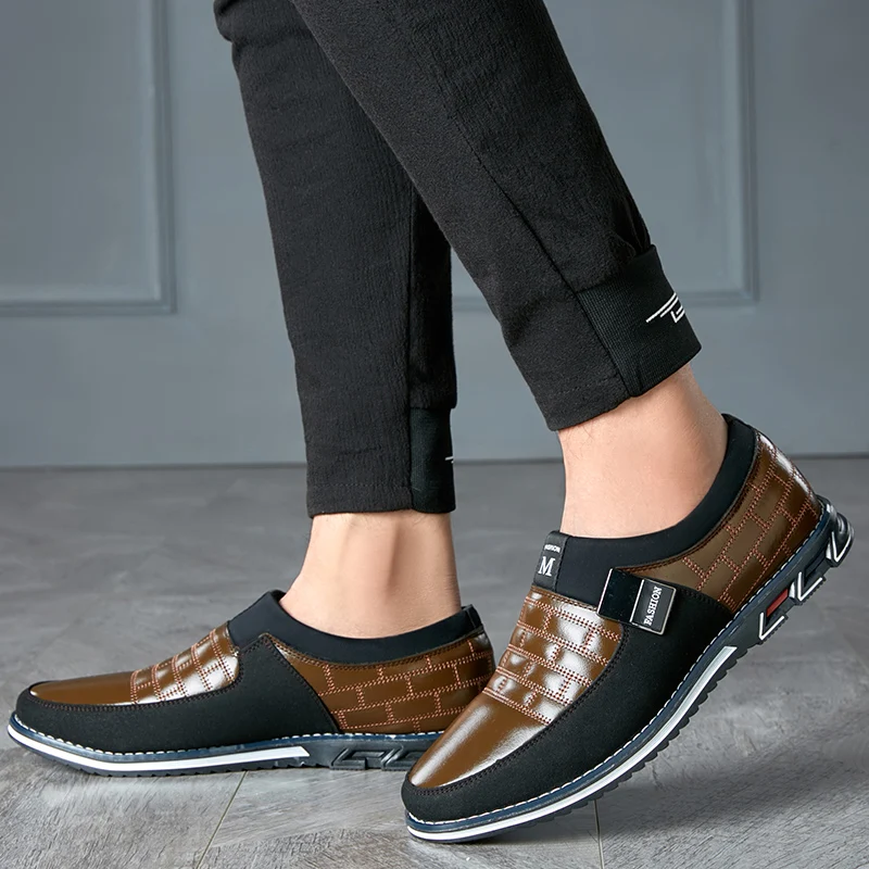 Brand New Men Casual Shoes High Quality Leather Men Wedding Dress Shoes Autumn Moccasins Slip on Man Business Shoes Size 38-48
Brand New Men Casual Shoes High Quality Leather Men Wedding Dress Shoes Autumn Moccasins Slip on Man Business Shoes Size 38-48