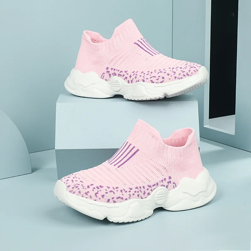 Кроссовки-Носки для мальчиков и девочек, дышащие сетчатые вязаные, легкие прогулочные, Нескользящие, для спорта на открытом воздухе 
Кроссовки-Носки для мальчиков и девочек, дышащие сетчатые вязаные, легкие прогулочные, Нескользящие, для спорта на открытом воздухе