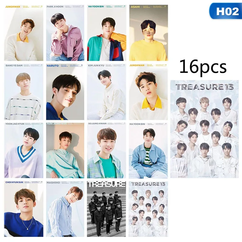 16pcs/set Kpop TREASURE Small Card Photo Card LOMO Card For Fans Collection Gift
16pcs/set Kpop TREASURE Small Card Photo Card LOMO Card For Fans Collection Gift