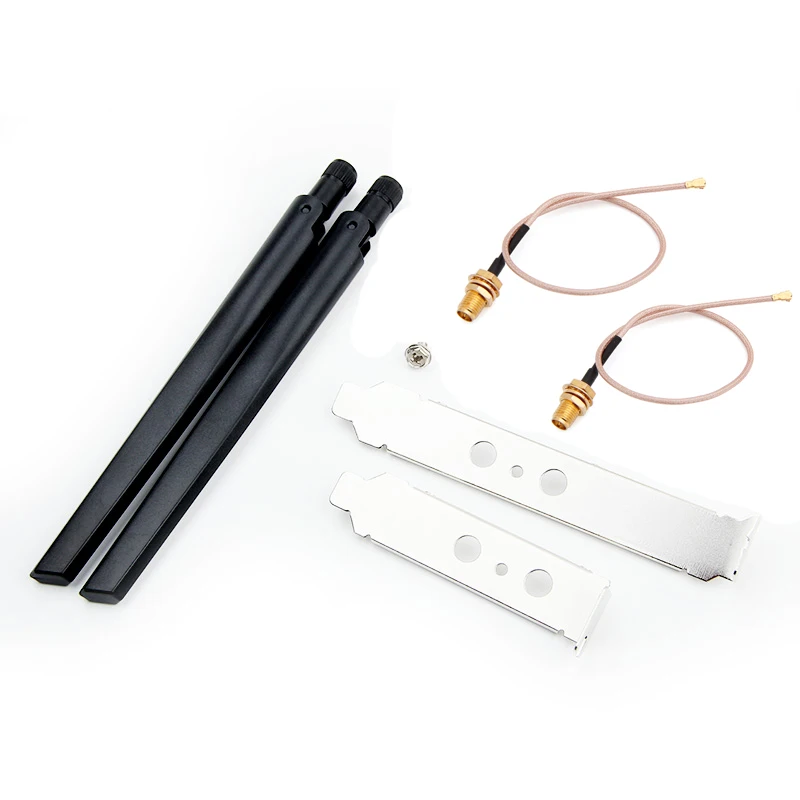 2 x 5Dbi IPEX SMA антенный кабель удлинитель антенны комплект 4 ГГц Wi Fi 5 Dual Band для Mini PCI E