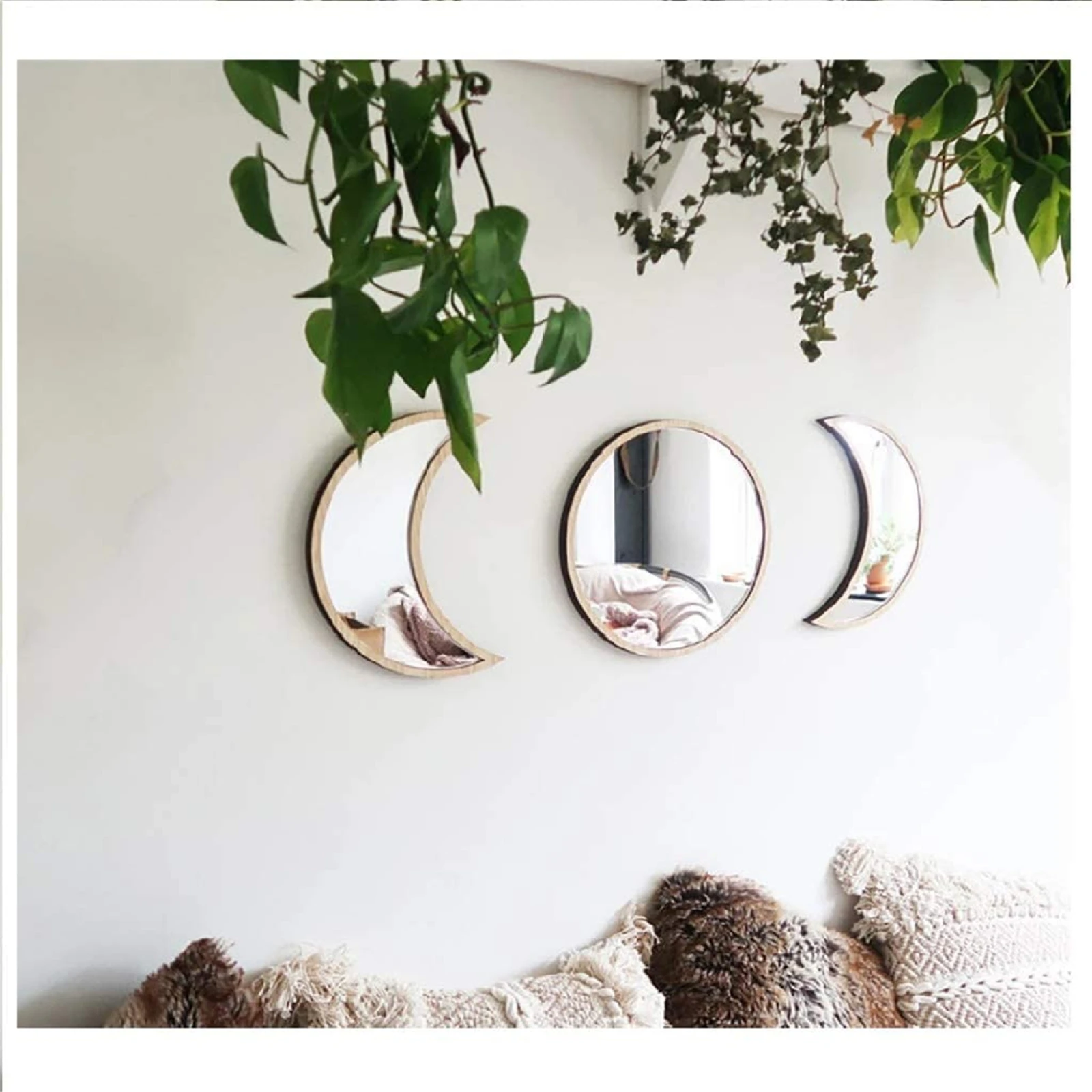 Acrylic Decorative Mirror Nordic Style Wooden Decorative Mirror Moon Phase Mirror Acrylic Mirror Cycle Hanging Mirror Bedroom
Acrylic Decorative Mirror Nordic Style Wooden Decorative Mirror Moon Phase Mirror Acrylic Mirror Cycle Hanging Mirror Bedroom