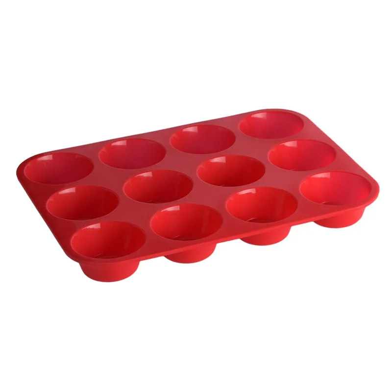 12Hole Cupcakes Mold Muffin Cupcake Silicone Non Stick Soap Chocolate Baking Pan Cake Form | Дом и сад