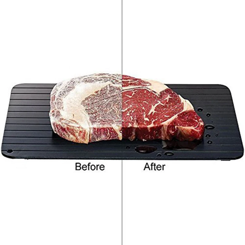 Kitchen Aluminum Thaw Plate Steak Food Meat Thaw Frozen Plates Quick Thaw Plate Fast Defrosting Tray Food Meat Thaw Frozen Tools
Kitchen Aluminum Thaw Plate Steak Food Meat Thaw Frozen Plates Quick Thaw Plate Fast Defrosting Tray Food Meat Thaw Frozen Tools