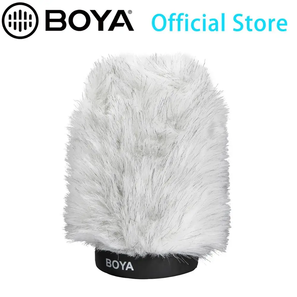 BOYA BY P120 пушистая наружная муфта на лобовое стекло для микрофонов конденсаторов