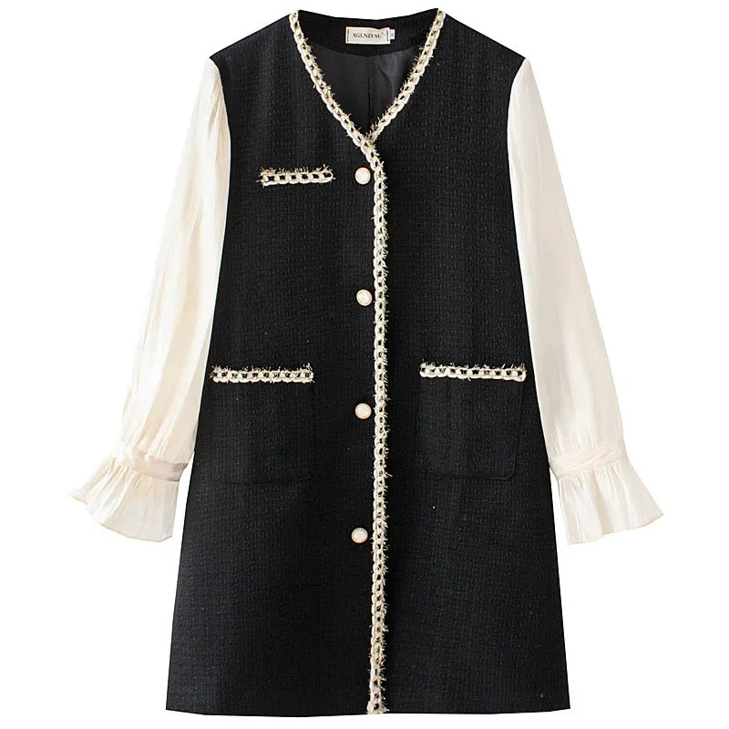 Spring/Autumn Women Dress Plus Size 2021 Fashion Casual Clothes Loose Long Sleeve One-Piece Chic Style Two Pockets Dresses 4XL
Spring/Autumn Women Dress Plus Size 2021 Fashion Casual Clothes Loose Long Sleeve One-Piece Chic Style Two Pockets Dresses 4XL