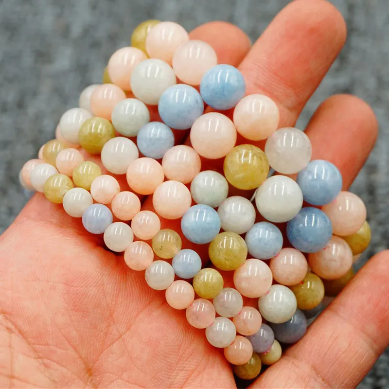 Multicolor Morganite Morgan Jades Round Loose Spacer Beads For Jewelry Making Strand 15" DIY Accessorries For Bracelet For Gifts
Multicolor Morganite Morgan Jades Round Loose Spacer Beads For Jewelry Making Strand 15" DIY Accessorries For Bracelet For Gifts